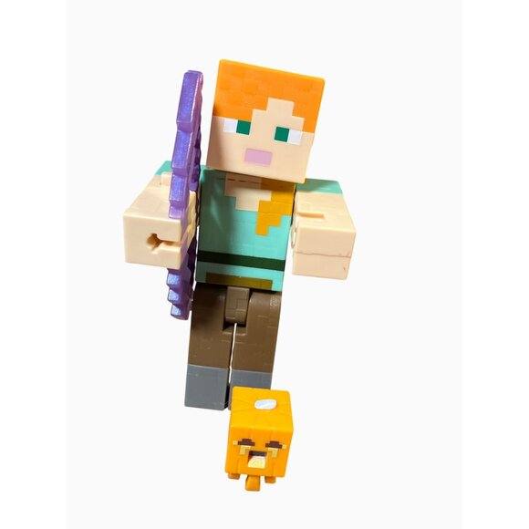 Minecraft Alex Action Figure With Bow & Character Set Custom Lot - Picture 2 of 8